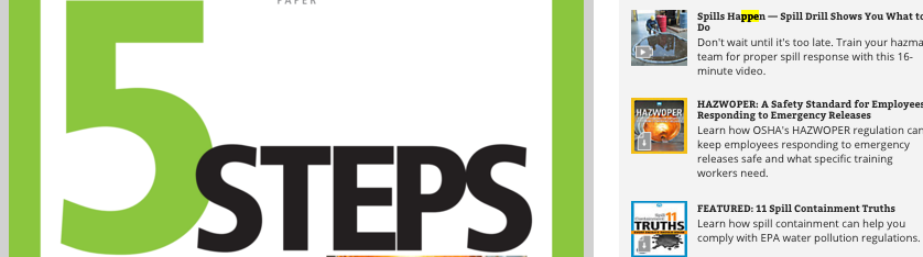 employee training spill response